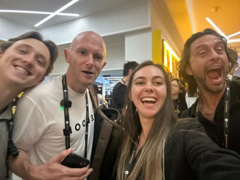 Attendees together during Binance Blockchain Week