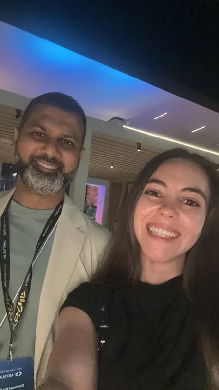 Attendees meeting during Bitcoin MENA