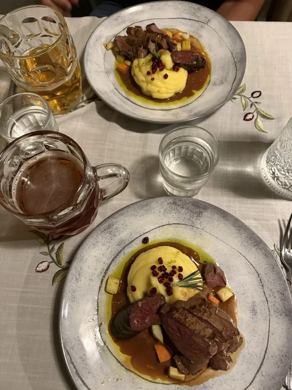 Dinner during the Helsinki gatherings